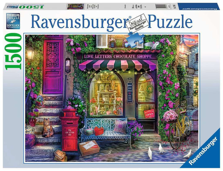 Ravensburger - Love Letters Chocolate Shop - 1500 Piece Jigsaw