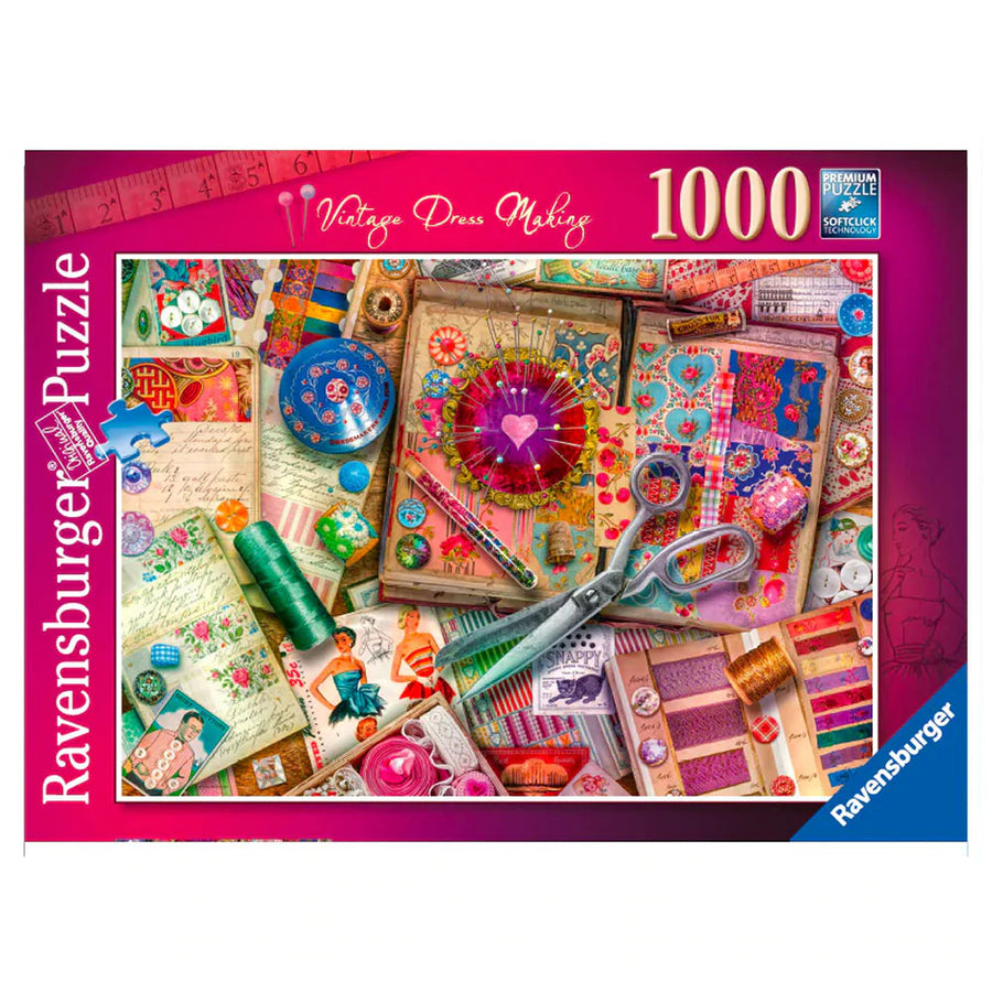 Ravensburger - Vintage Dressmaking - 1000 Piece Jigsaw - Good Games