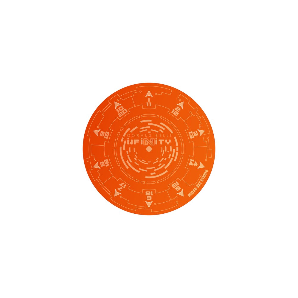 Micro Art Studio - Infinity Accessories - Infinity Circular Blast Template N5 Fluro Orange