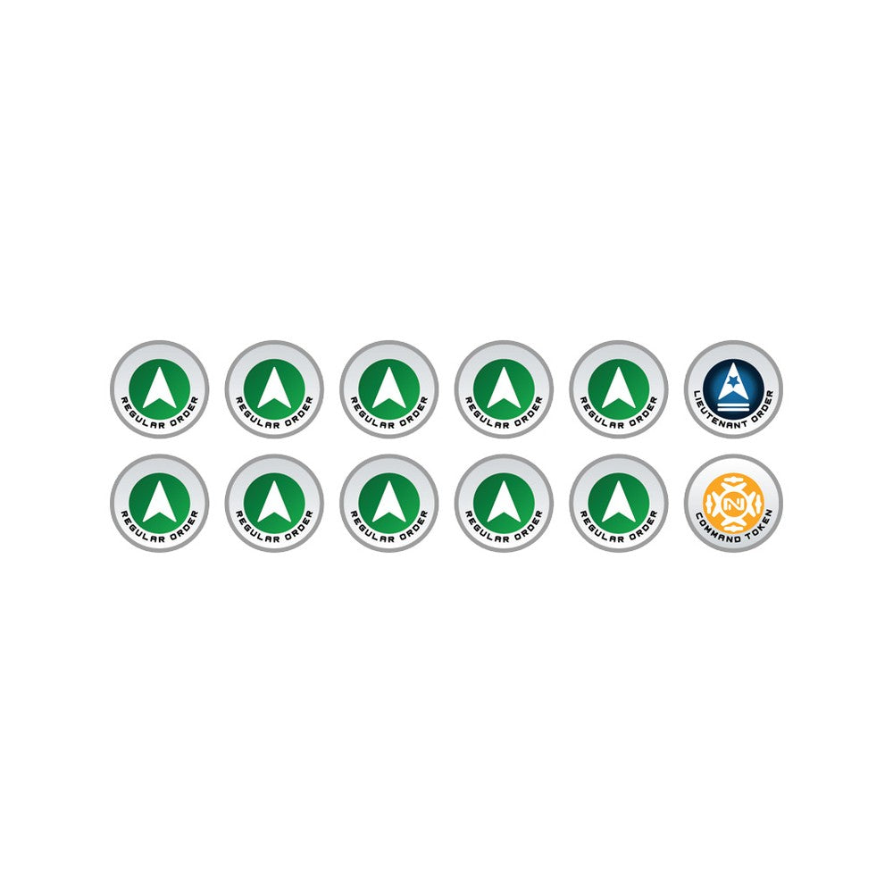Micro Art Studio - Infinity Token Sets - N4 Infinity Tokens Regular Orders Green - 12 Pieces