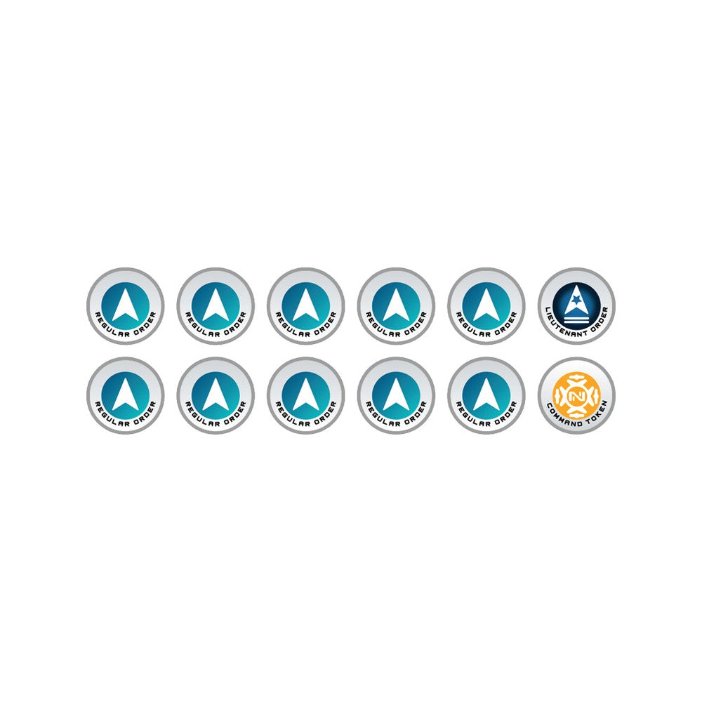 Micro Art Studio - Infinity Token Sets - N4 Infinity Tokens Regular Orders Blue - 12 Pieces