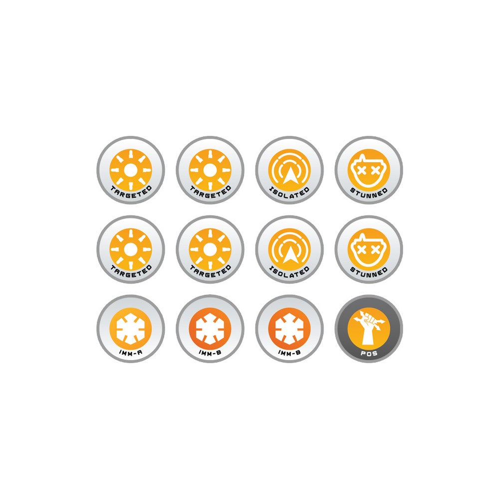 Micro Art Studio - Infinity Token Sets - N4 Infinity Tokens Negative States - 12 Pieces