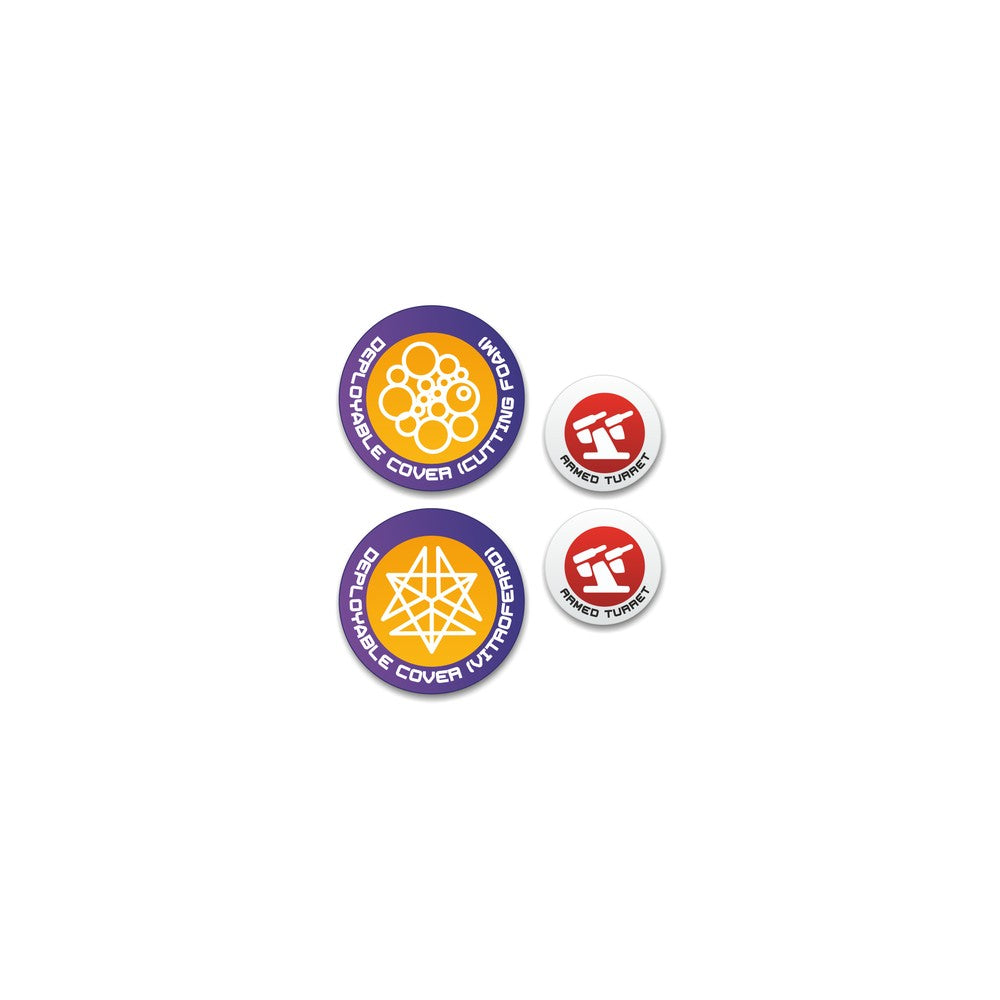 Micro Art Studio - Infinity Token Sets - N5 Turrets and Cover - 4 Pieces