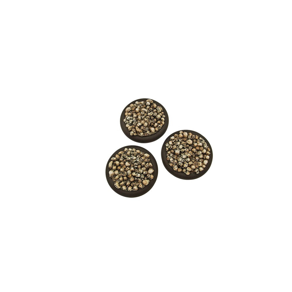 Micro Art Studio - Resin Wide Lip Round Bases - Skulls Bases - Round 50mm