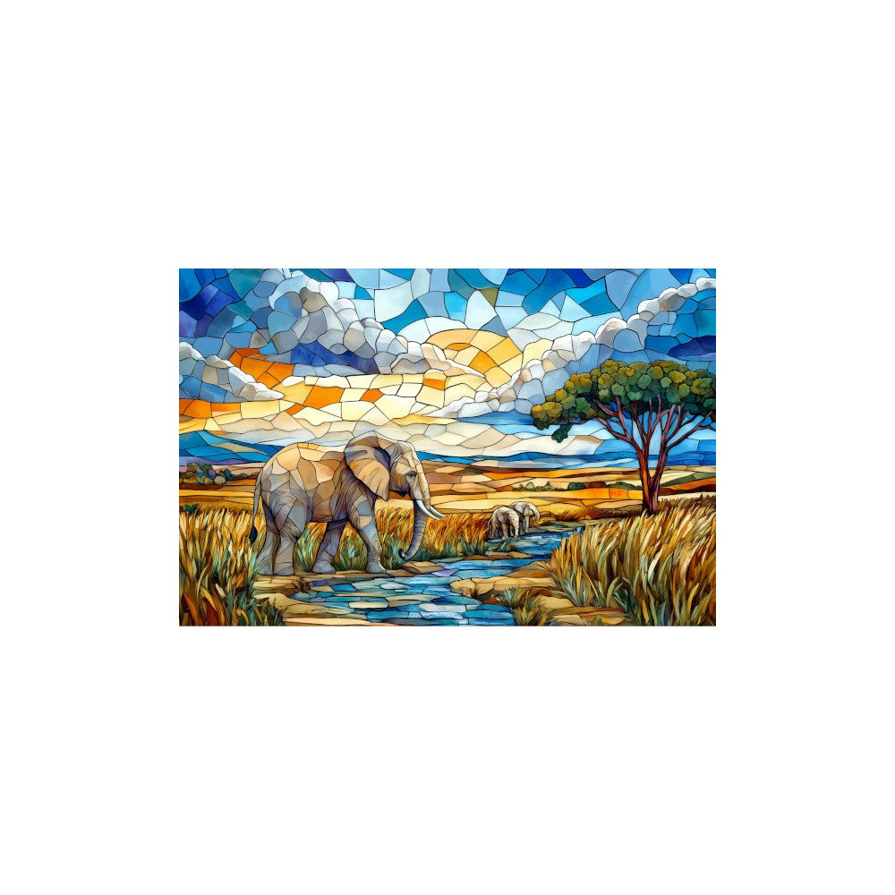 Trippy Puzzles - 300 Piece Stained Glass Wood Jigsaw Noble Nomads