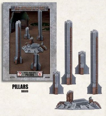 Battlefield in a Box: Gothic Industrial - Pillars (x1) - 30mm - Good Games