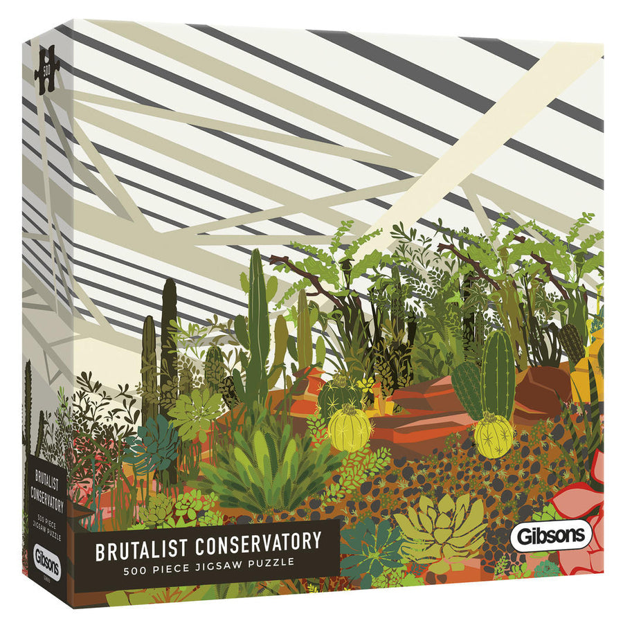 Gibsons - Brutalist Conservatory 500 Piece Jigsaw - Good Games