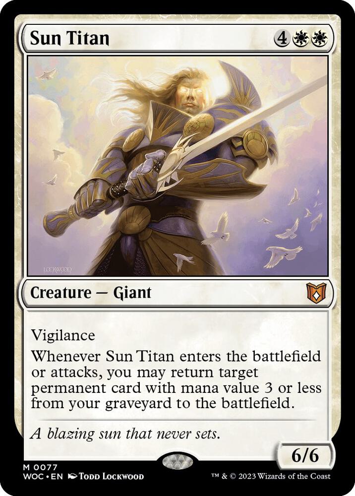 Sun Titan 77 (Commander: Wilds of Eldraine) 