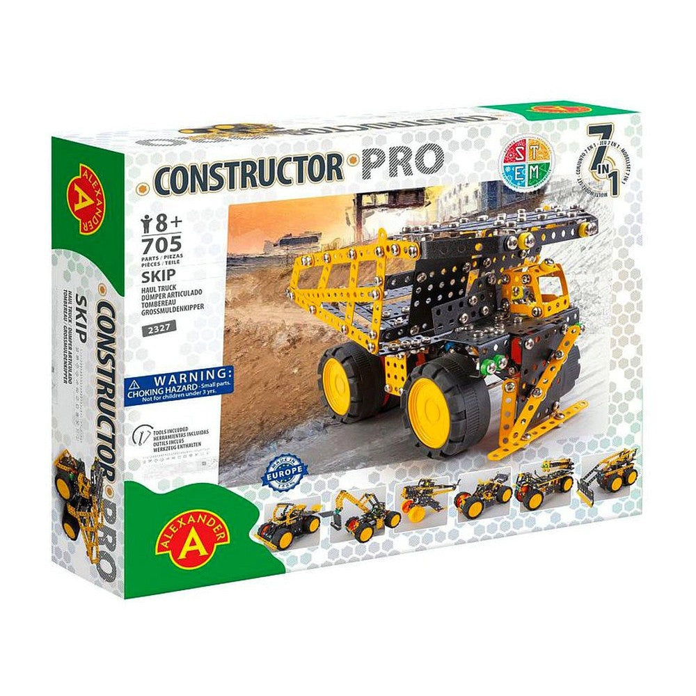 Constructor - Skip Haul Truck 7-In-1 705 Pieces