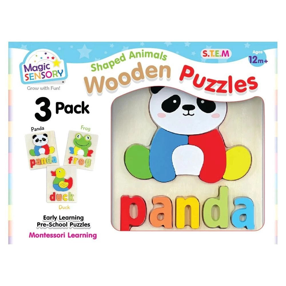 BMS Shaped Animals Wooden Puzzles