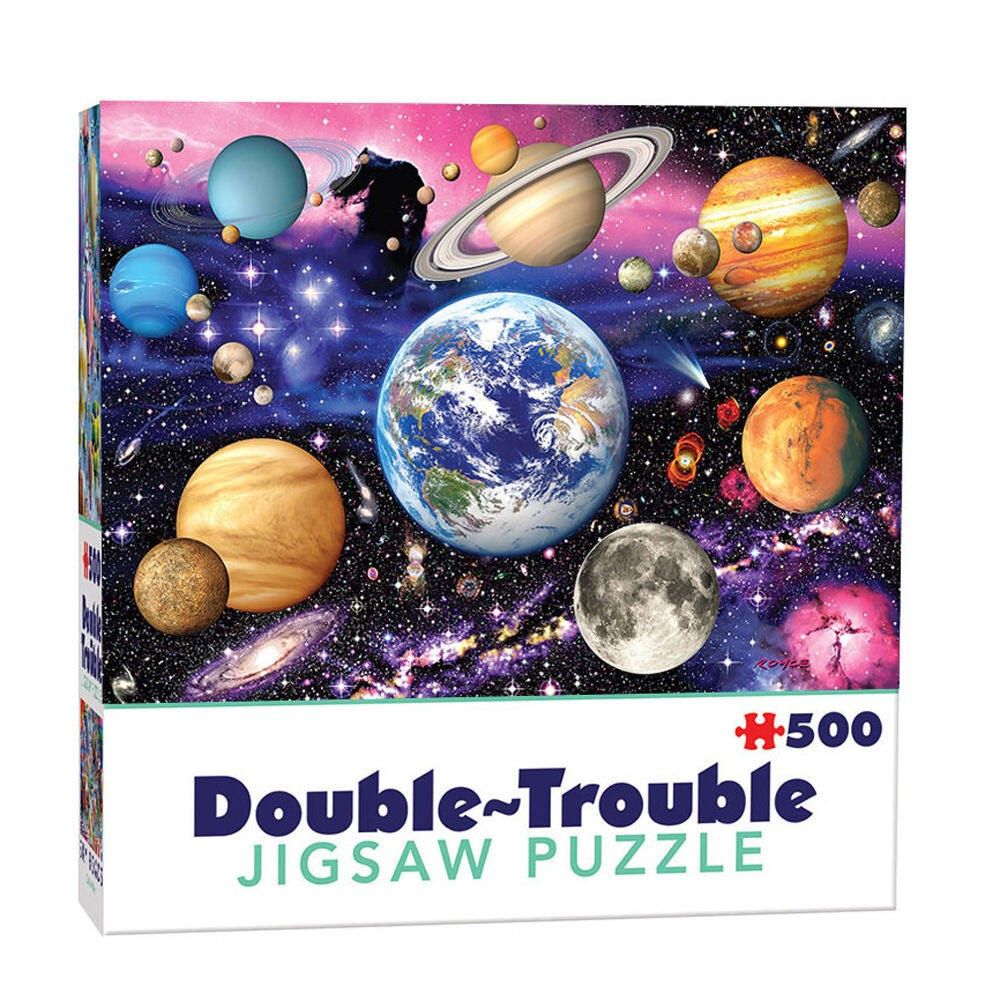Cheatwell Double-Trouble Planets 500 Piece Puzzle