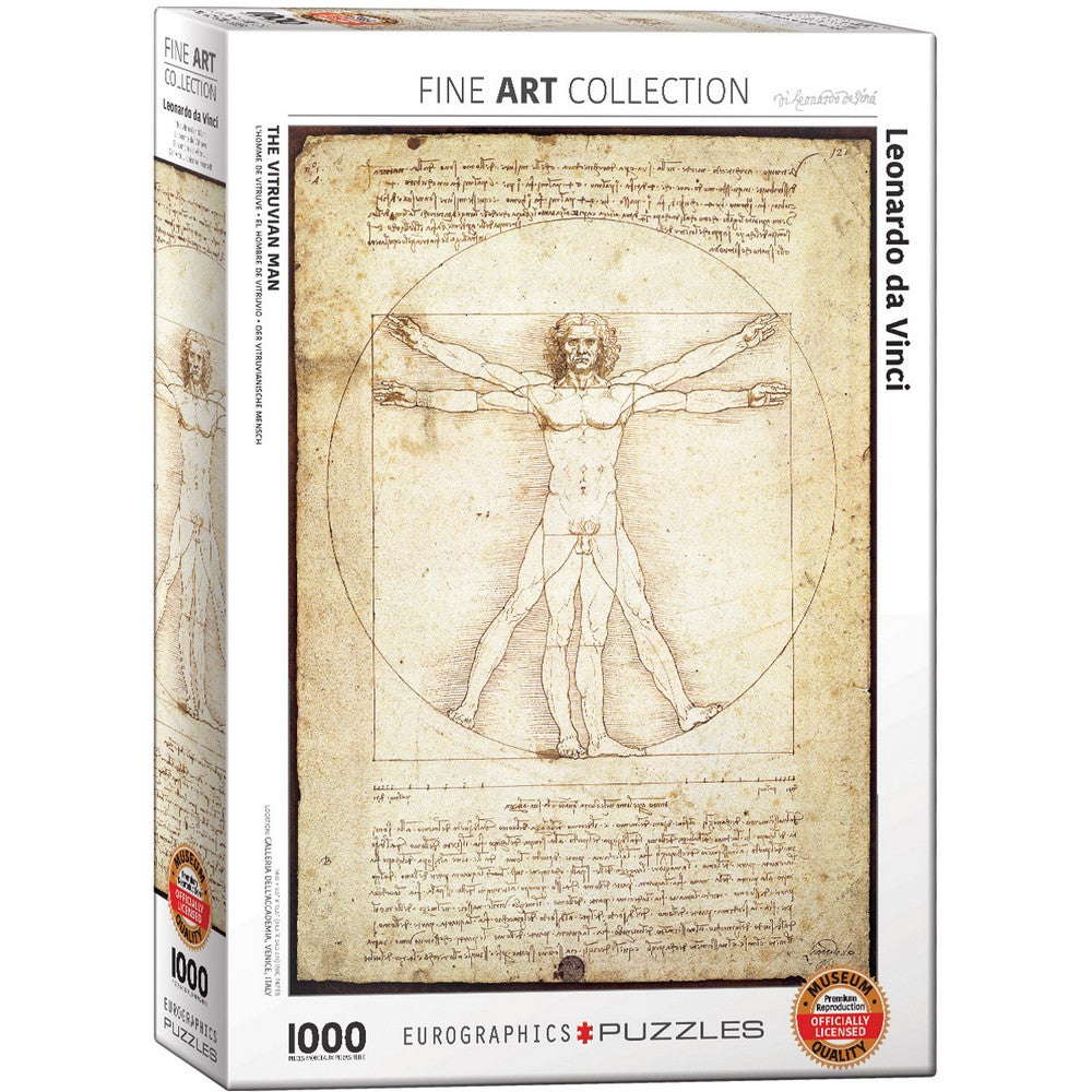 Eurographics - Da Vinci -  Vitruvian Man 1000 Piece Puzzle