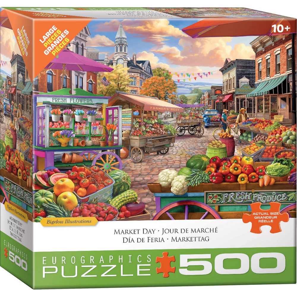 Main Street Market 500 Piece Puzzle