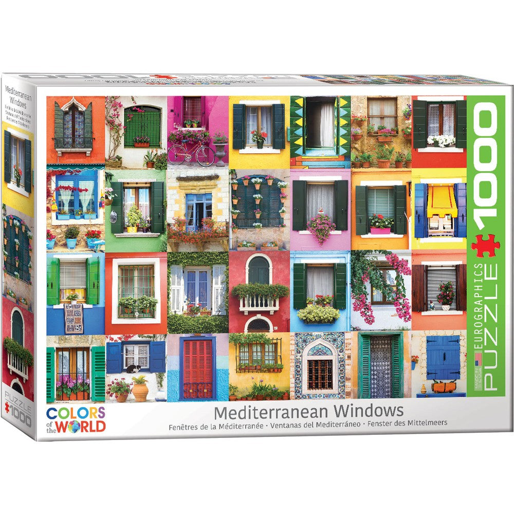 Eurographics - Mediterranean Windows 1000 Piece Puzzle