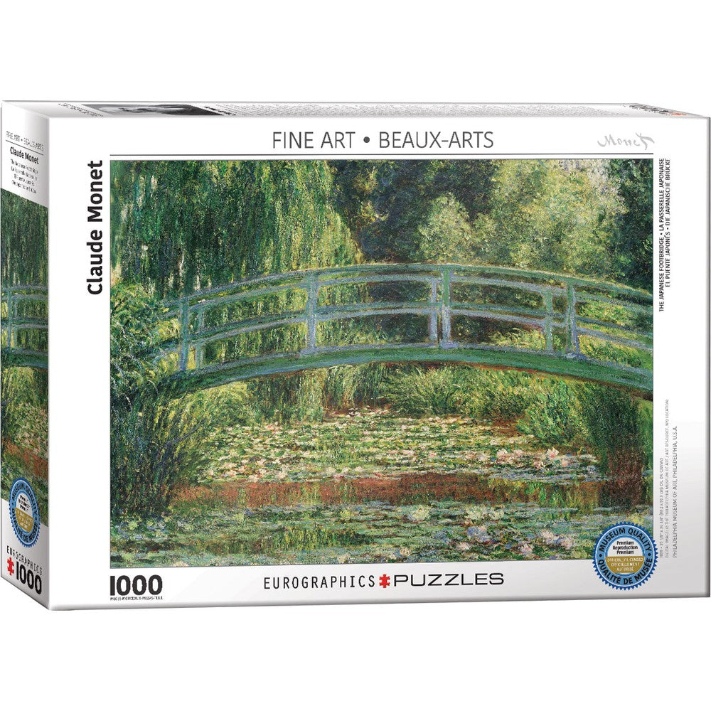 Eurographics - Monet - Japanese Footbridge 1000 Piece Puzzle