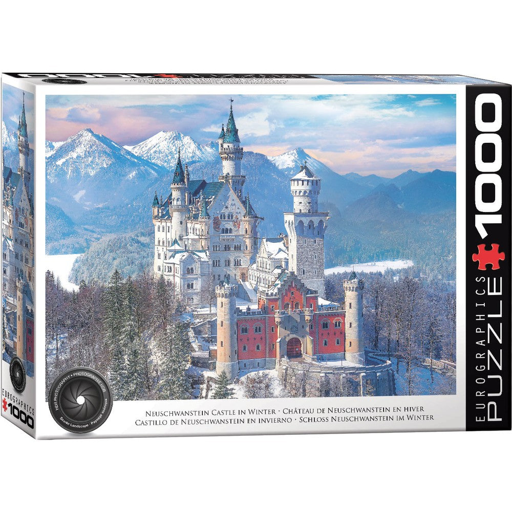 Eurographics - Neuschwanstein In Winter 1000 Piece Puzzle