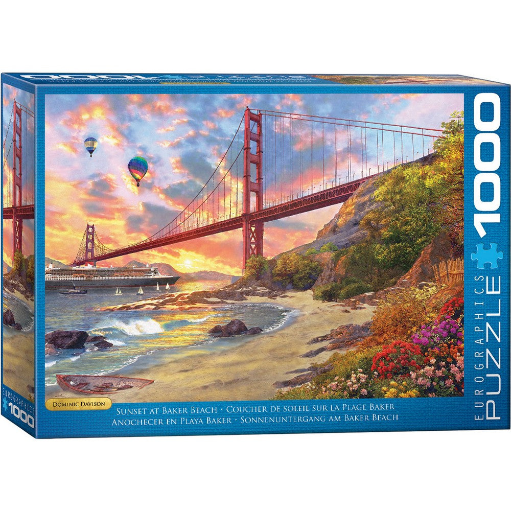 Sunset At Baker Beach 1000 Piece Puzzle