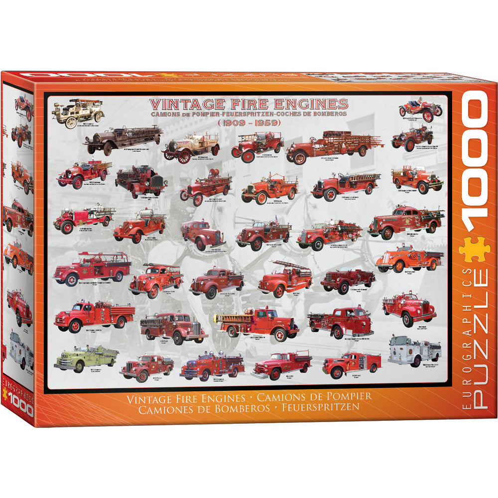 Eurographics - Vintage Fire Engines 1000 Piece Puzzle