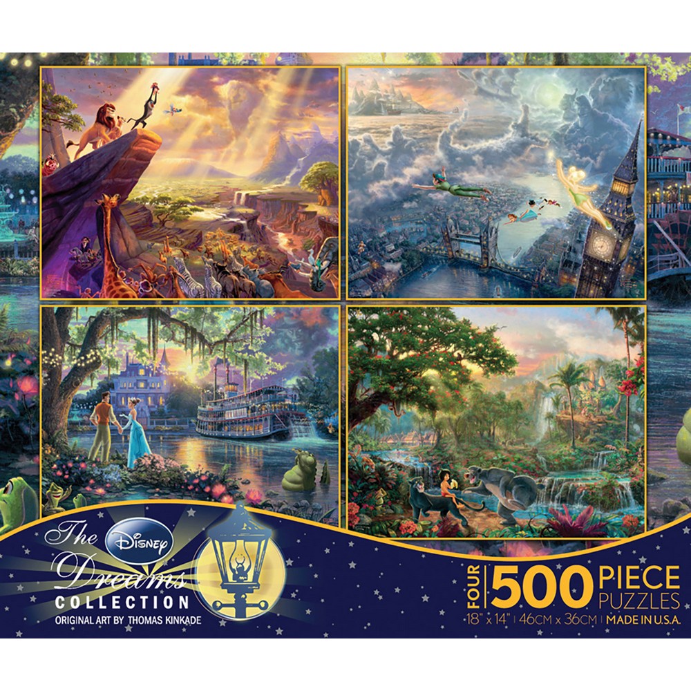 Ceaco - Kinkade Disney 500 Piece 4-In-1 #1