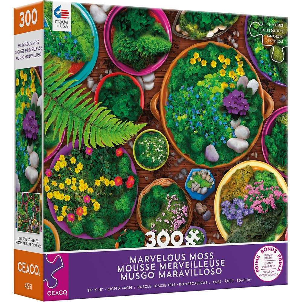 Ceaco - Marvelous Moss Pots 300 Piece Puzzle