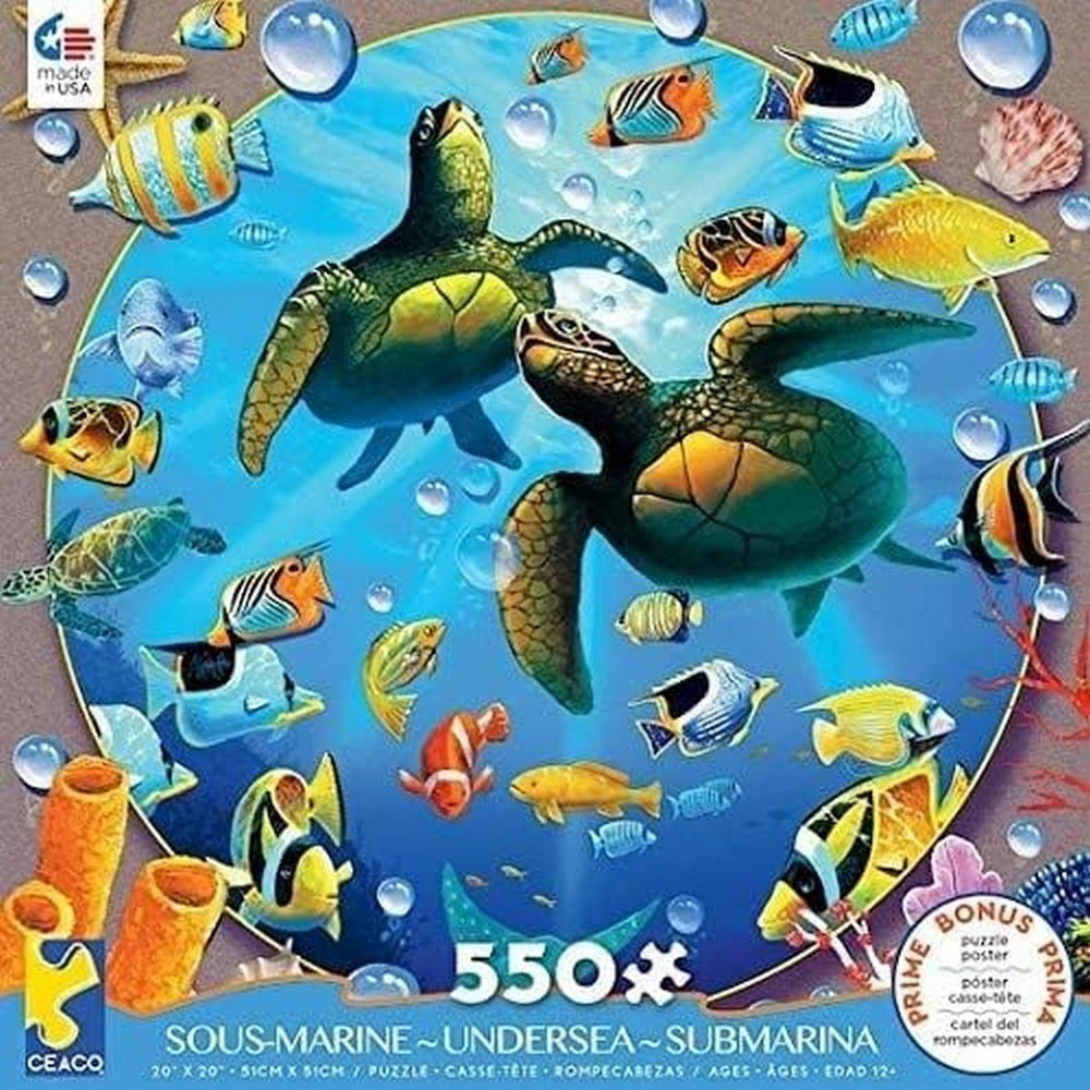 Ceaco - Undersea Turtles Play 550 Piece Puzzle
