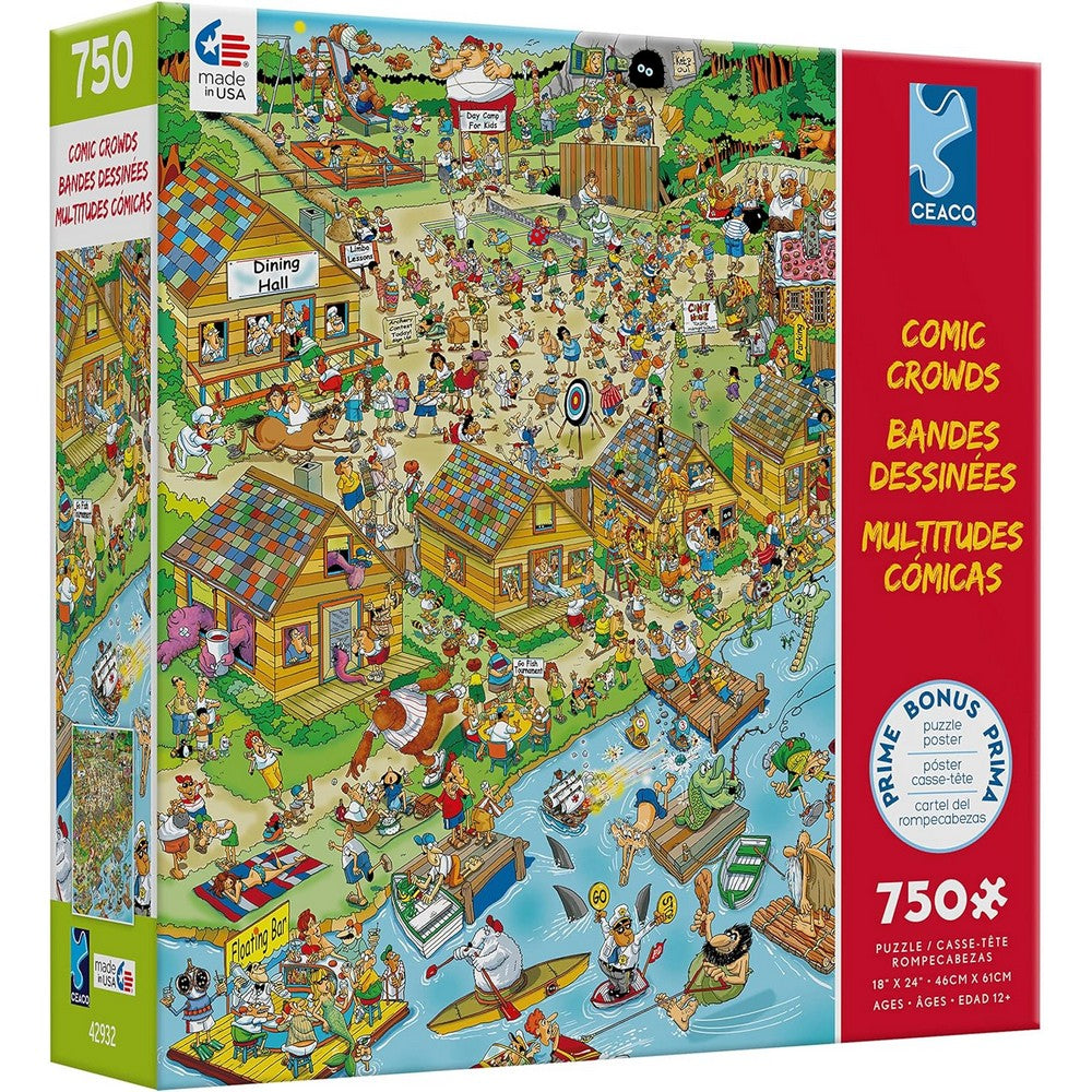 Ceaco - Comic Crowds Campsite 750 Piece Puzzle
