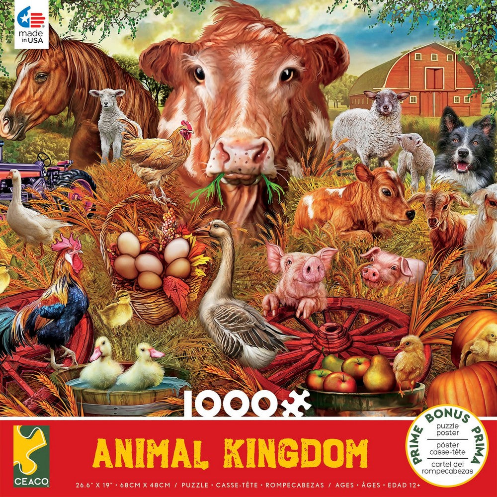 Ceaco - Animal Kingdom Farmyard 1000 Piece Puzzle