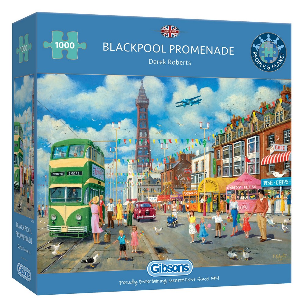 Gibsons - Blackpool Promenade 1000 Piece Puzzle