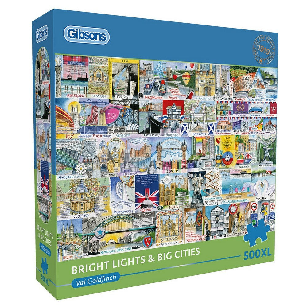 Gibsons - Bright Lights Big Cities 500 Piece Puzzle