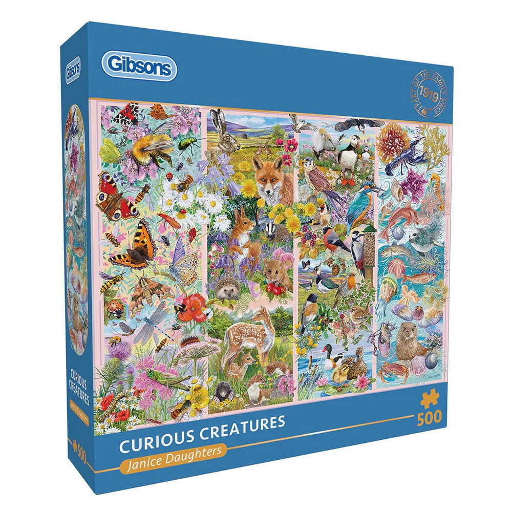 Gibsons - Curious Creatures 500 Piece Puzzle