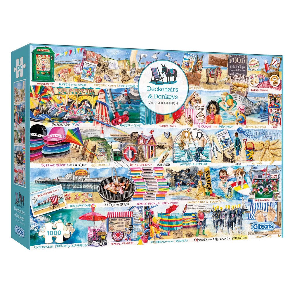 Gibsons - Deckchairs & Donkeys 1000 Piece Puzzle