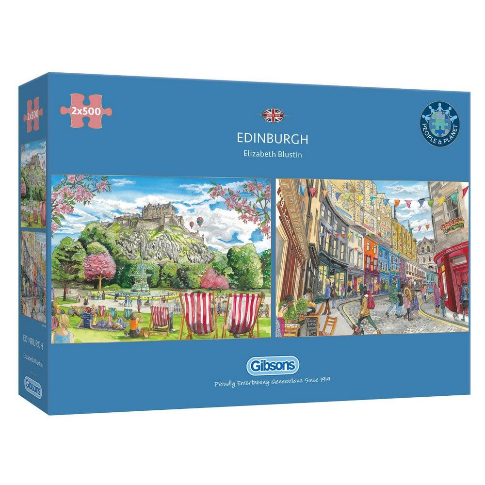 Gibsons - Edinburgh 2 x 500 Piece Puzzle