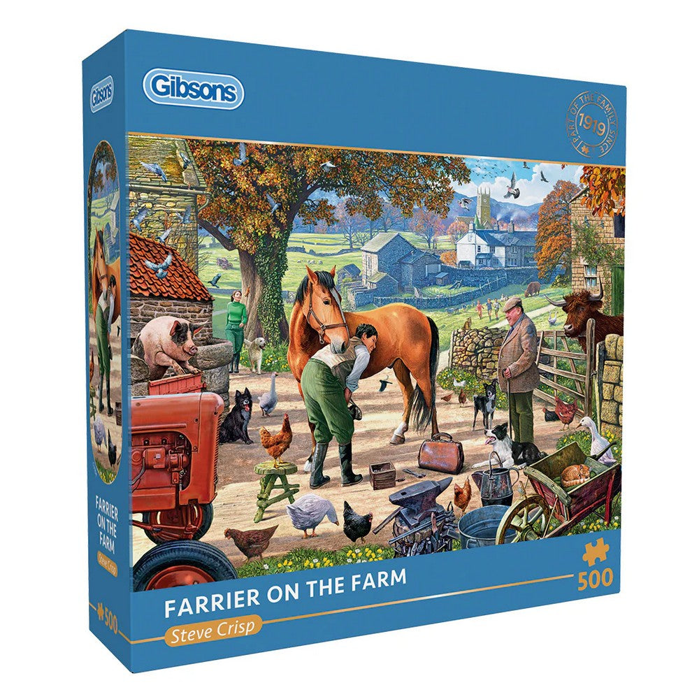 Gibsons - Farrier On The Farm 500 Piece Puzzle