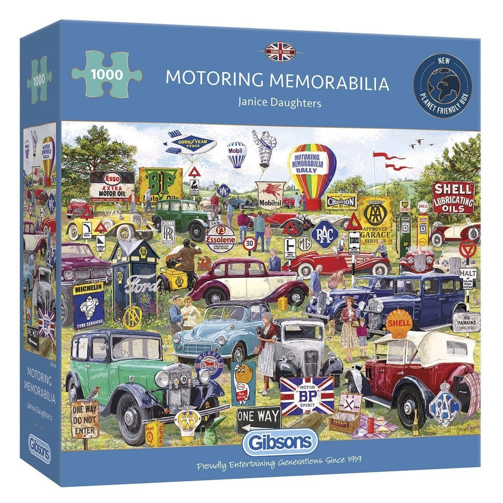 Gibsons - Motoring Memorabilia 1000 Piece Puzzle