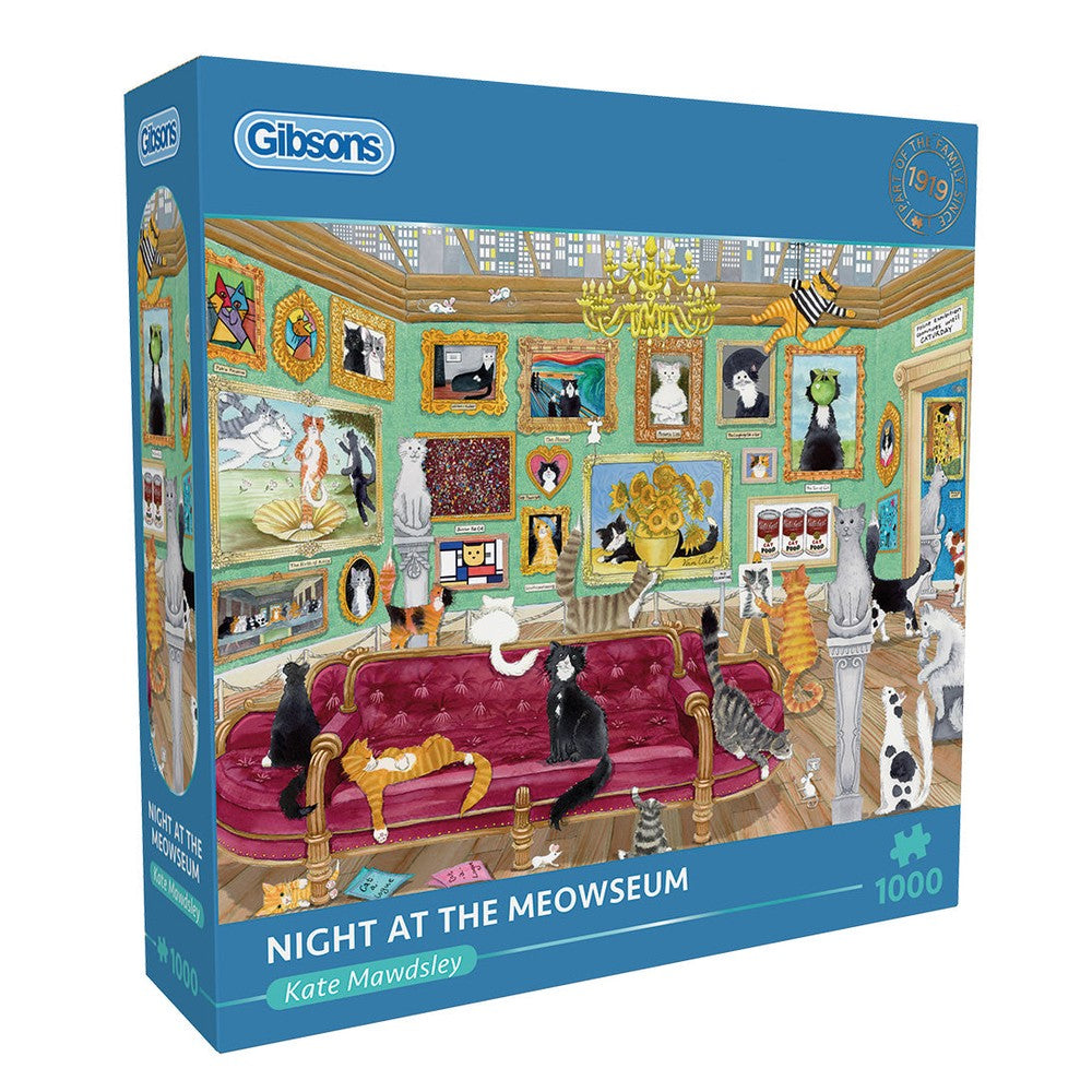 Gibsons - Night At The Meowseum 1000 Piece Puzzle