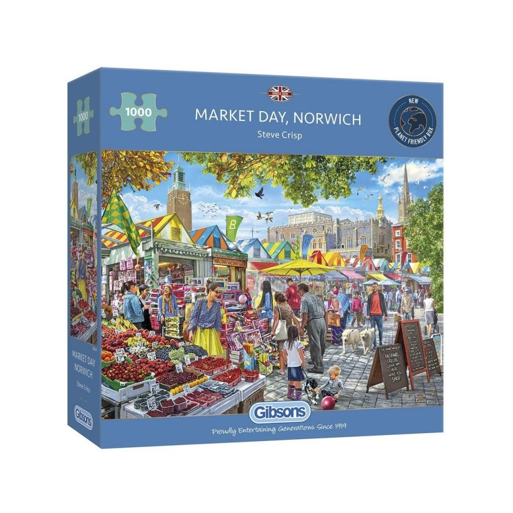 Gibsons Market Day Norwich 1000 Piece Puzzle