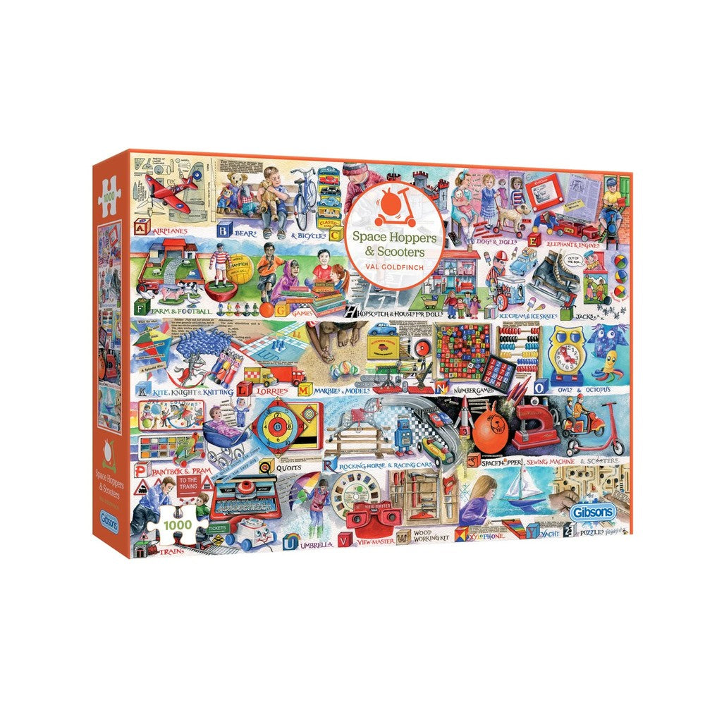 Gibsons - Space Hoppers & Scooters 1000 Piece Puzzle