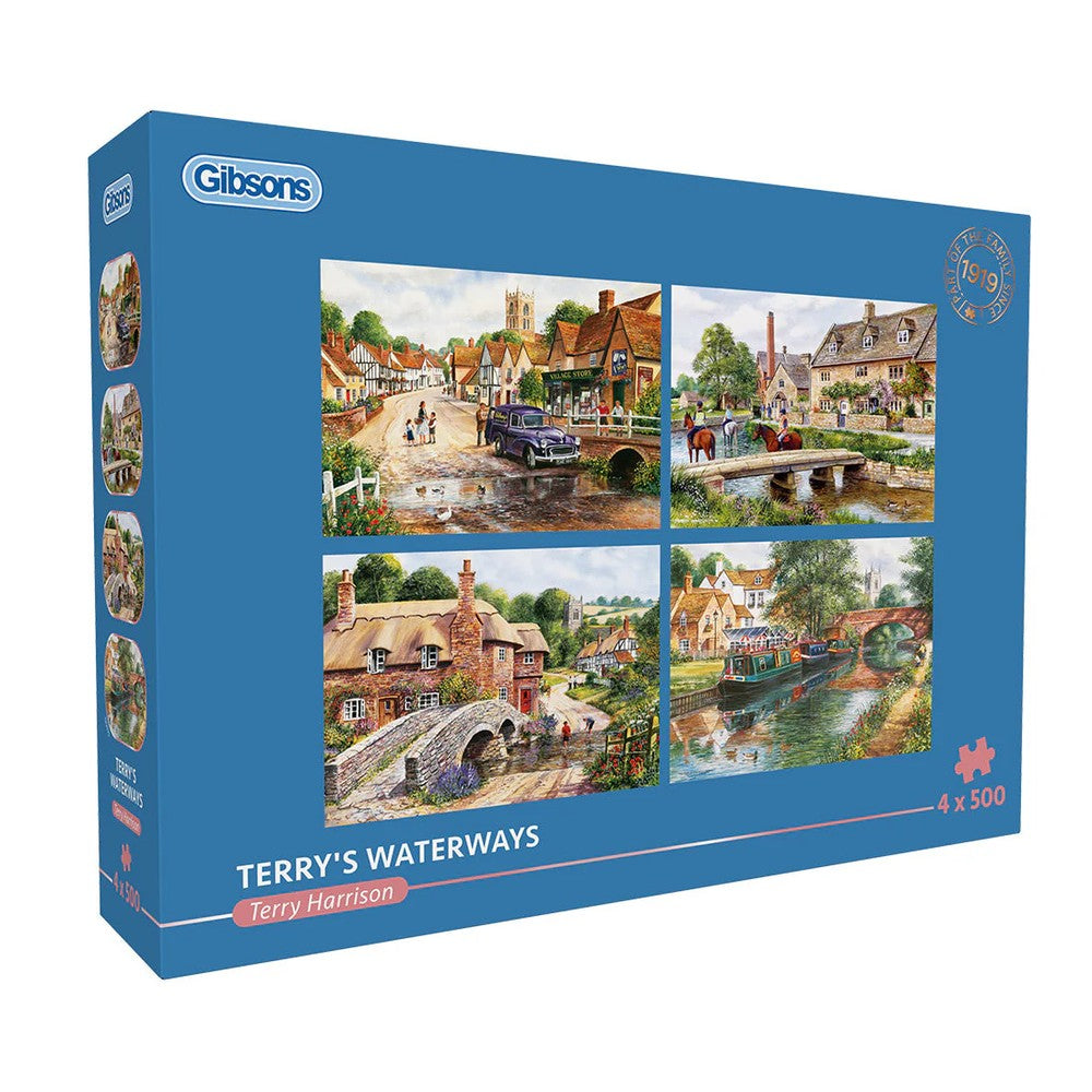 Gibsons - Terry's Waterways 4x500 Piece Puzzle