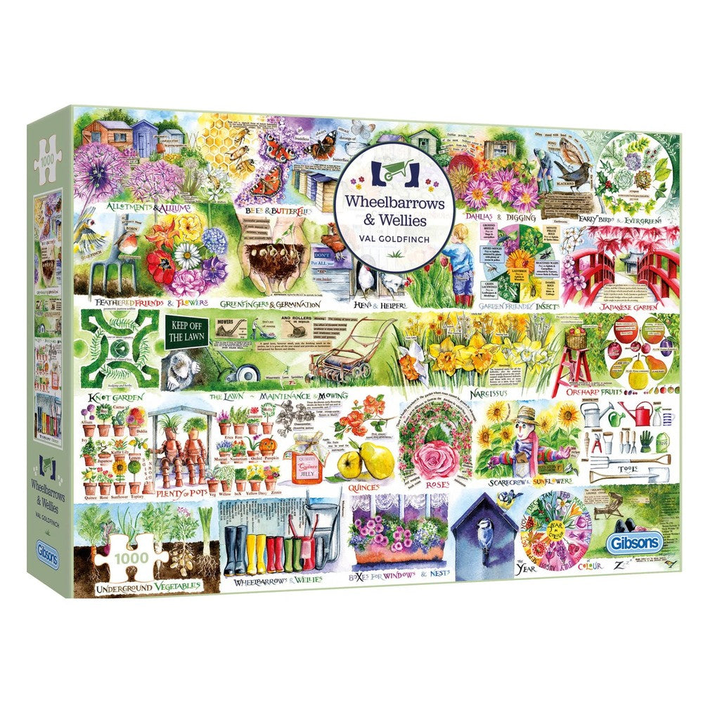 Gibsons - Wheelbarrows & Wellies 1000 Piece Puzzle