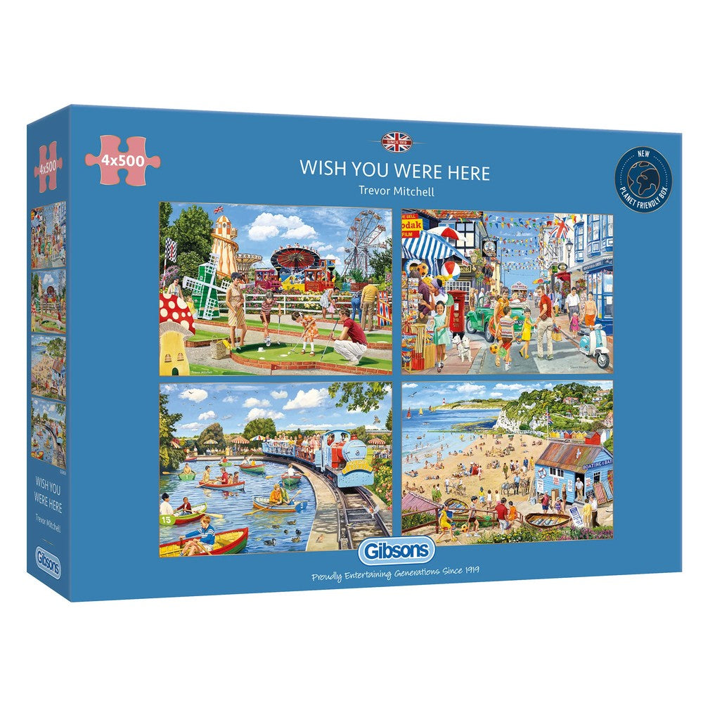 Gibsons - Wish You Were Here 4 x 500 Piece Puzzle