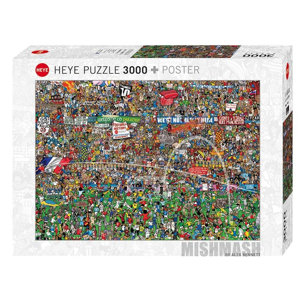 Heye - Bennett - Football History 3000 Piece Puzzle