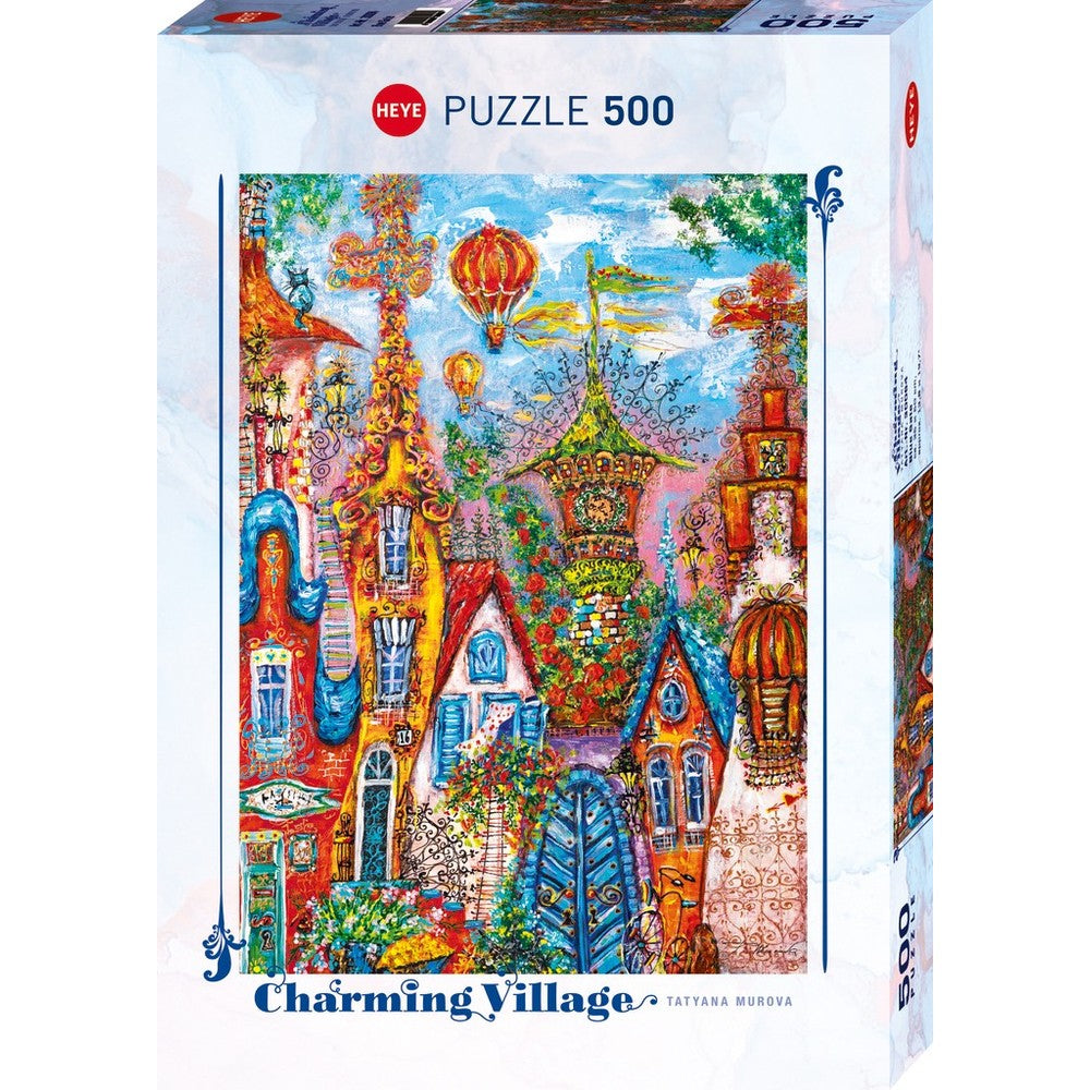 Heye - Charming Village Blue Gate 500 Piece Puzzle