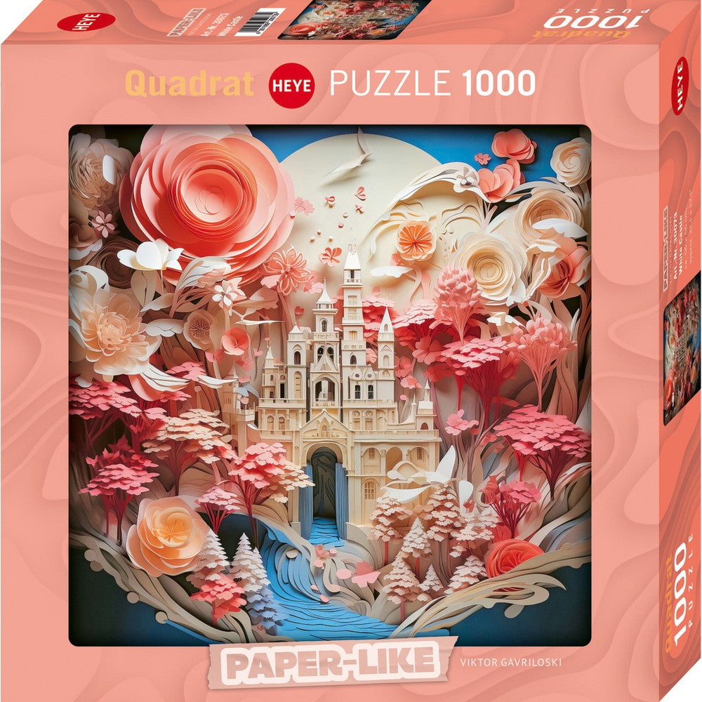 Paper-Like White Castle 1000 Piece Puzzle