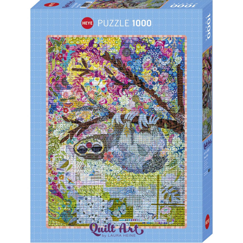 Heye - Quilt - Sewn Sloth 1000 Piece Puzzle