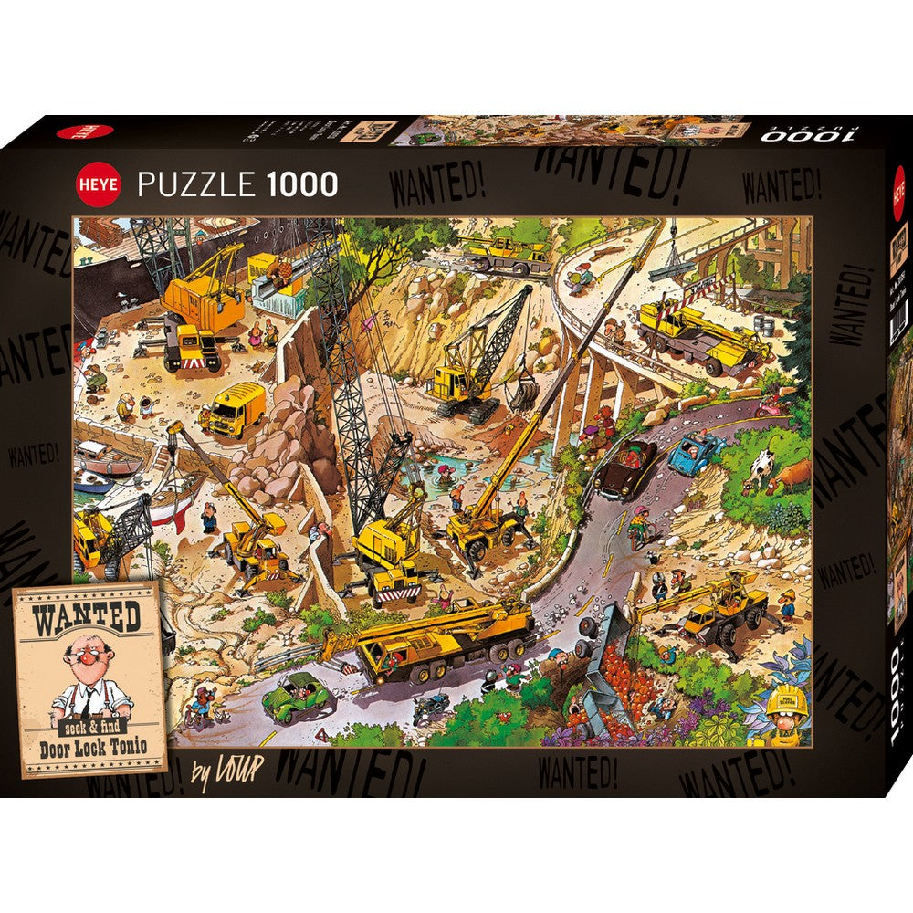 Heye - Wanted -  Door Lock Toni 1000 Piece Puzzle