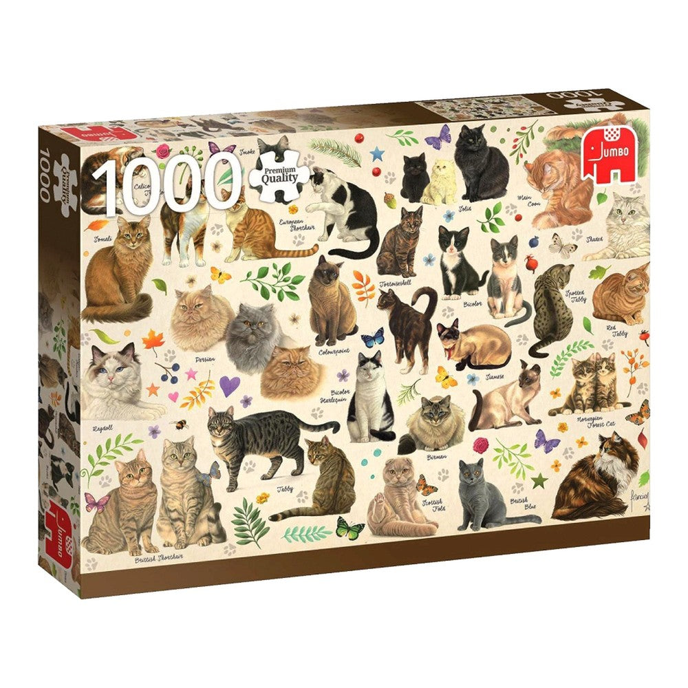 Jumbo - Francien Cats Poster 1000 Piece Puzzles