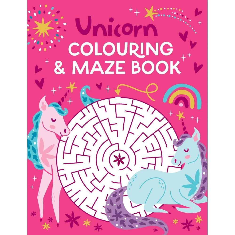 Unicorn Colouring & Maze Book