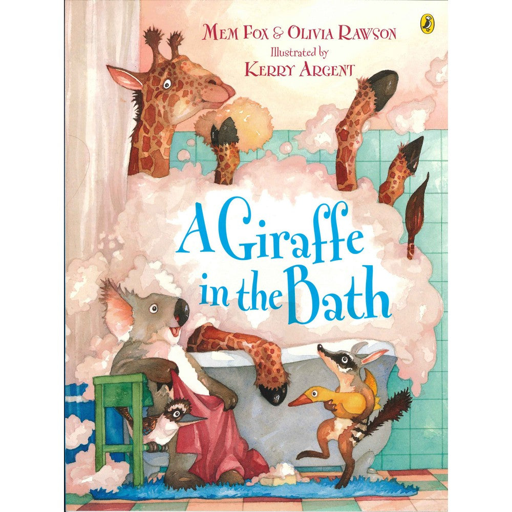 A Giraffe In The Bath