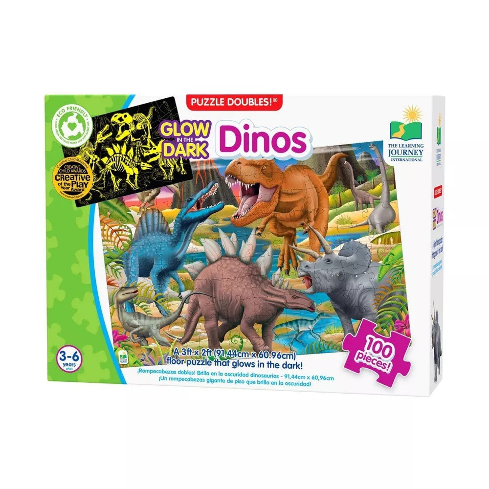 Dinos Floor Puzzle Glow 100 Piece Puzzle