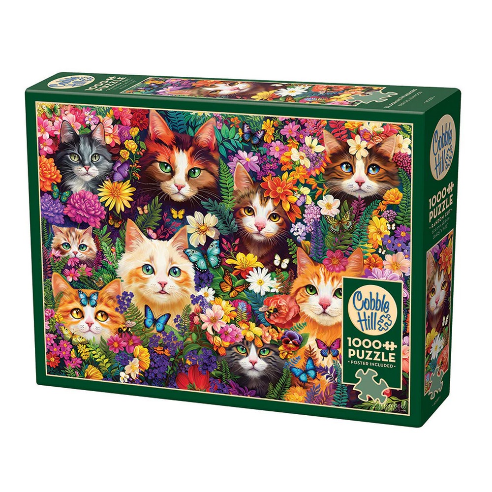 Cobble Hill - Blooming Whiskers 1000 Piece Puzzle